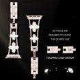 thumbnail image 2 of NYENElL Compatible for Apple Watch Bands 49mm 45mm 44mm 42mm 41mm 40mm 38mm, Women Glitter DiamondFour Leaf Clover Chain Strap for Apple Watch Series9/8/7/6/5/4/3/2/1/SE/Ultra Series, 2 of 5