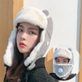 thumbnail image 1 of PEIXUN Winter Adult Cute Windproof Warm Ear Protection Face Protection Adult Hat, 1 of 4