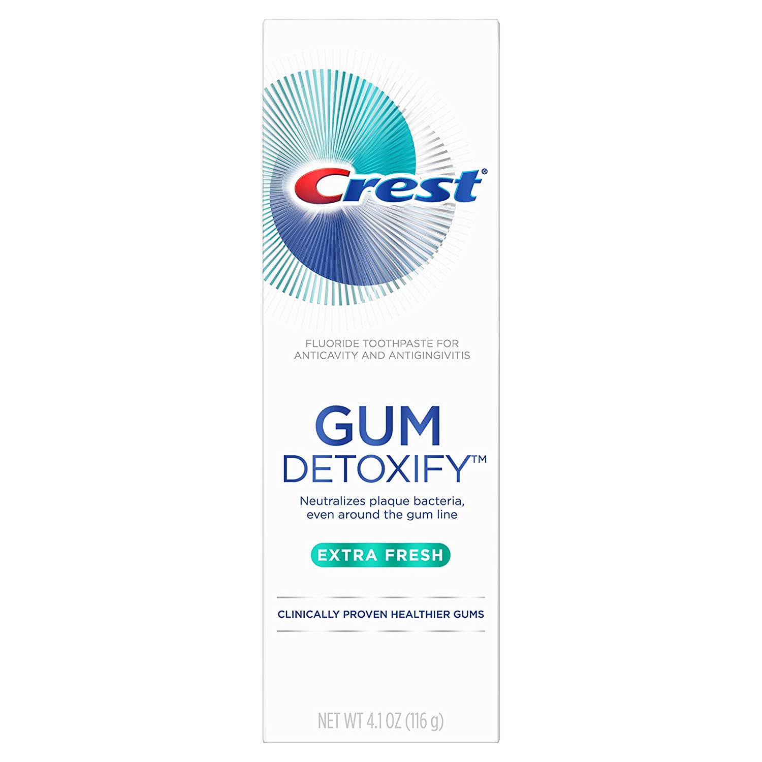 Crest Gum Detoxify Extra Fresh Toothpaste, 4.1 oz each