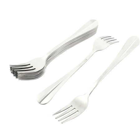 Renaissance Serving Fork - Restaurant Dinner Metal Tableware Flatware Serving Fork 7 Inches Long 10PCS