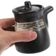 thumbnail image 5 of 1 bote de cerámica para salsa de aceite, condimento, para el hogar, suministros de cocina (negro), 5 of 8