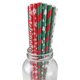 thumbnail image 3 of 25 pajitas de papel desechables para Navidad, diseño de copos de nieve, árbol de Navidad, alce, gorro de Navidad, pajitas para bebidas, suministros para fiestas navideñas, 3 of 5