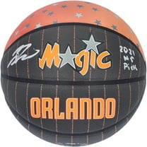 Jalen Suggs Orlando Magic Autographed Wilson City Edition Collectors Basketball with "2021 #5 Pick" Inscription - Fanatics Authentic Certified
