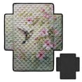 thumbnail image 2 of ZIATUBLES Hummingbird Pink Flower Print Recliner Chair Slipcover, Anti-Slip Washable Furniture Protector for Reclining Couch Seat Cushion, Pet Dog Cat Friendly Living Room Decor Accessory, 2 of 8