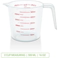 thumbnail image 4 of Nvzi Juego de 3 tazas medidoras: tazas medidoras de plástico para líquidos, con pico y asa, de 1 taza, 2 tazas y 4 tazas, 250 ml, 500 ml y 1000 ml, 4 of 4