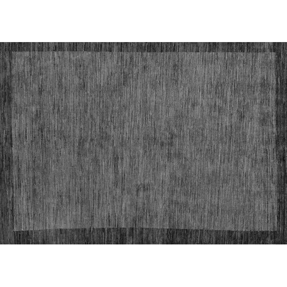 Ahgly Company Indoor Rectangle Abstract Gray Modern Area Rugs, 5' x 8'