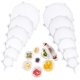 thumbnail image 1 of 12 tapas elásticas de silicona (blancas), cubiertas de silicona para alimentos, tapas de silicona de diferentes tamaños que se adaptan a varias formas de contenedores, platos, tazones, frascos, aptas para lavavajillas Rojo Verde, 1 of 5