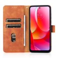 thumbnail image 2 of Case for Motorola Moto G Pure 2022 Wallet Case with Card Slots Holder Magnetic Clasp Cover, Luxury PU Leather Skin-Friendly Wrist Strap Handbag Kickstand Soft Silicone Shockproof Protective Case,Brown, 2 of 6