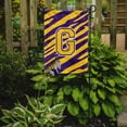 thumbnail image 2 of Monogram - Tiger Stripe - Purple Gold Initial G Monogram Initial Flag Garden, 2 of 2