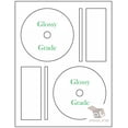 thumbnail image 1 of 200 Gloss Compatible Memorex Full Face CD/DVD Labels. Small Center Style. 200 Total Glossy CD Labels with Spine and Case Labels. Works in Ink Jet Printers only., 1 of 3