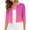 Hot Pink, variant on Women's 3/4 Sleeve Round Neck Cardigan Top Lightweight Soft Casual Open Front Summer Knitwear Loose Fit Beach Cover Up Purple, Gifts for Women