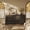 Ebony - C, variant on BELLEZE Set of 2 Modular Sideboard with Arched Glass Door, Accent Display Buffet Cabinet with Storage and Adjustable Shelves,Classic Modern Credenza for Dining Room Living Room Entryway (Camel)