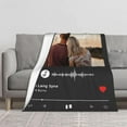 thumbnail image 4 of Custom Blanket with Picture Text Personalized Throw Blanket for Valentine's Day, Personalized Gifts for Boyfriend Girlfriend Husband Wife, Customized Photo Blankets for Anniversary Birthday Blankets, 4 of 5