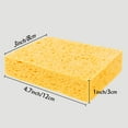 thumbnail image 6 of REGALWOVEN 3-Count Cellulose Sponges Kitchen, Cleaning Sponge for Dish, Non-Scratch Scrubber for Household, Cookware, Bathroom Yellow 4.7"x3"x1", 6 of 6