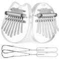 thumbnail image 1 of KALLORY 2 Pcs Finger Harp Instrument Acrylic For Adults Portable Music Use, 1 of 7