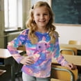 thumbnail image 4 of FUIALDOLG Cartoon Axolotl Boys Long Sleeve Shirts 2 Pack Soft Loose Tees for Kids 3-4 Years Round Neck Pullover Tops Winter Layering, 4 of 6