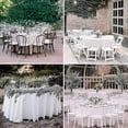 thumbnail image 2 of 8 Pack Round Tablecloth, 84 Inch White Disposable Table Covers Peva Waterproof Plastic Round Tablec Tw, 2 of 5