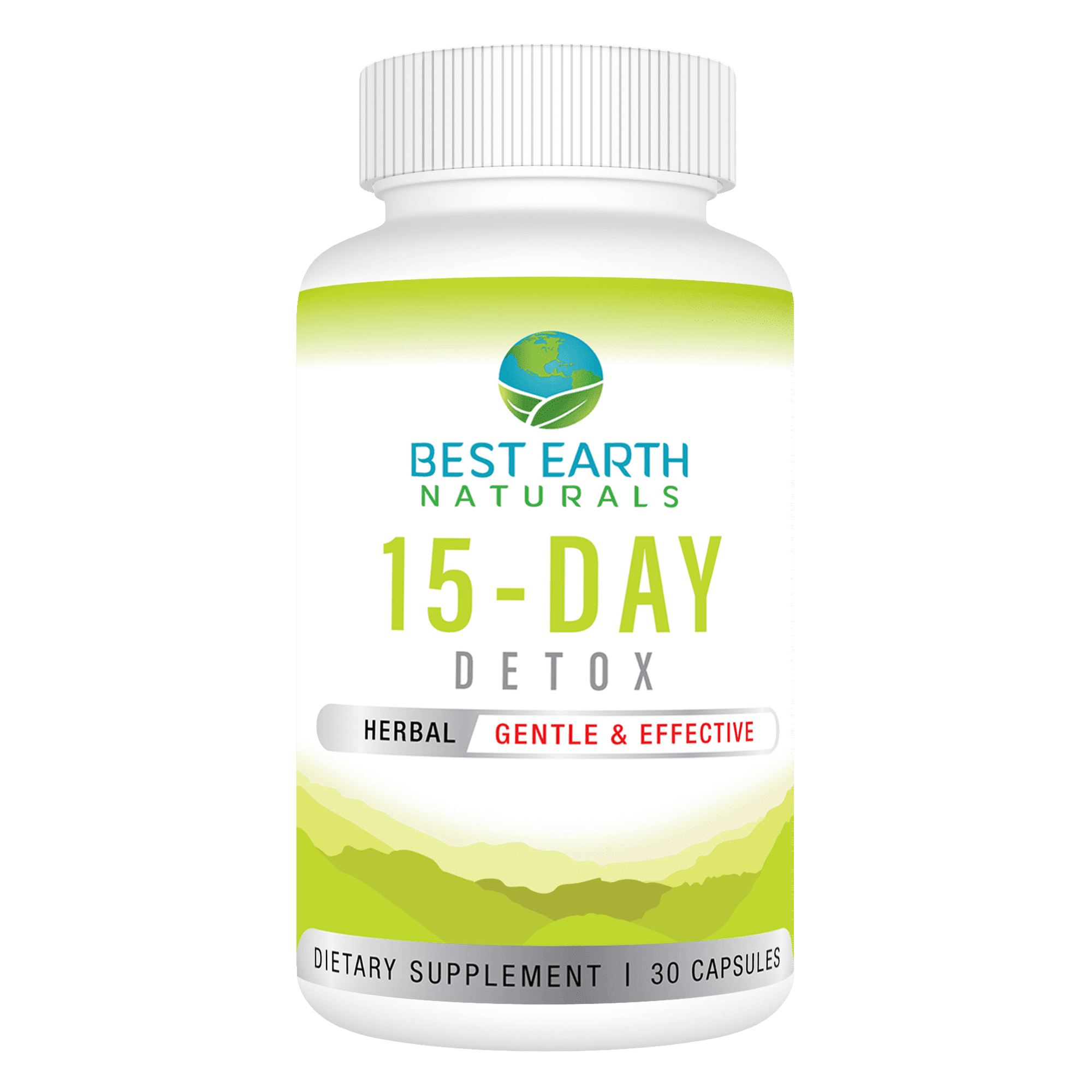 Best Earth Naturals 15 Day Detox Colon Cleanse with Senna, Cascara Sagrada, Fiber, 30Ct