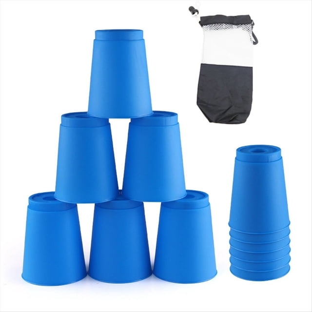 Juego de 12 Vasos de Apilamiento Rápido para Niños, Mini Juego de Entrenamiento de Velocidad, Vaso Apilable Divertido, Juego de Ritmo Rápido para Niños y Niñas