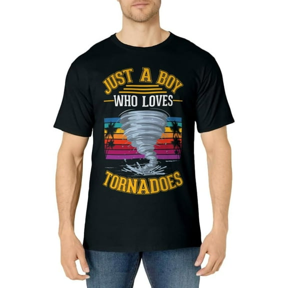 Just A Boy Who loves Tornadoes Tornado Boy T-Shirt
