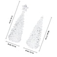 thumbnail image 2 of BESTYASH 2Ud Árbol Acrílico Decorativo Transparente Para Ambientes Festivos Y Hogareños, 2 of 8