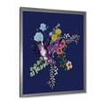 thumbnail image 2 of Designart 'Little Bird Sitting On Colourful Bouquet Of Wildflowers I' Traditional Framed Art Print, 2 of 4