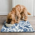 thumbnail image 2 of Pet Feeding Mat with Aesthetic Floral Design and Wildflower Butterfly Illustration, Absorbent Waterproof Non-Slip Dog Food Mat, 2 of 7