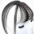 thumbnail image 3 of 3D Air Bangs Hair Topper Extension Invisible Seamless Thin Neat Air Bangs # Black, 3 of 7