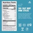 thumbnail image 3 of (10 pack) Chomplings Sea Salt Beef Mini Jerky Meat Sticks, 4g of Protein (6 Count), 3 of 6