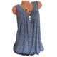 thumbnail image 3 of Camiseta sin mangas con cuello en V sin mangas, chaleco suelto para mujer, camiseta de verano, azul oscuro, 3XL Inevent AP001998-30, 3 of 5