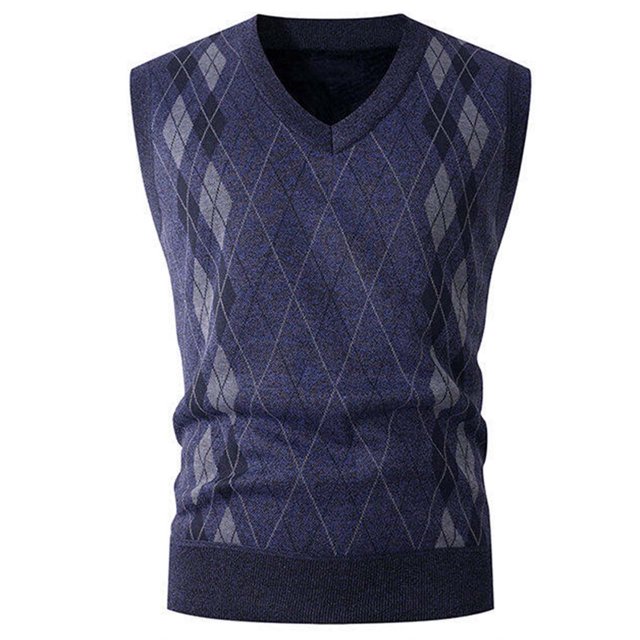 Camiseta sin mangas con cuello en V para hombre, de color liso, de punto, con cuello redondo, elástica, de poliéster