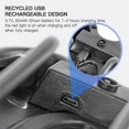thumbnail image 4 of Bicycle Seat with Rear Light, Bicycle Saddle Soft Bicycle Saddle USB Charging Warning Breathable Seat Pad Mountain Bike Bicycle, 4 of 5