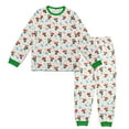 thumbnail image 2 of Rimyaw Family Matching Christmas Pajamas Sets Toddlers Graphic Sleepwear Set Casual Pjs Clothes 2T, 2 of 7