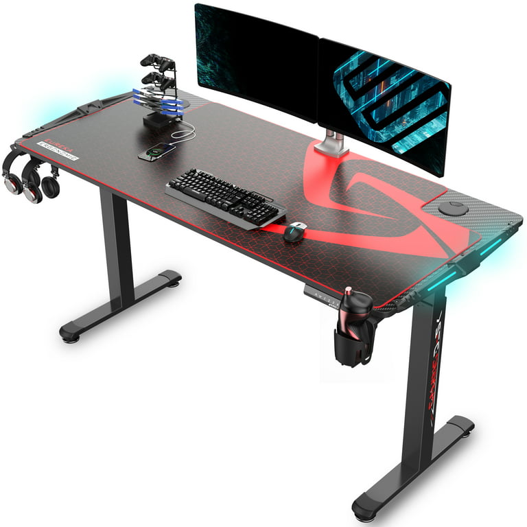 EUREKA ERGONOMIC Standing Desk L Shaped, 60 Inch Gaming Desk