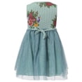 thumbnail image 2 of Richie House Girls' Sleeveless Dress with Mesh RH1548, 2 of 7