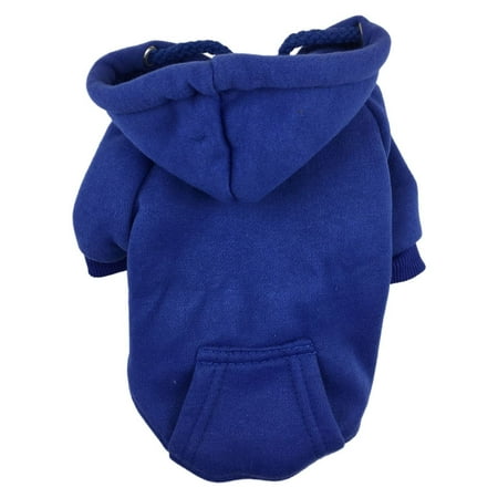 Dog Hoodie Warm Puppy Clothes Denbek A Basic Dog Hoodie. Soft and Warm Dog Hoodie Sweater with A Leash Hole and Pockets. A Winter Coat for Dogs. Dog Clothes for Cold Weather.