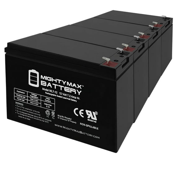 Remplacement Battery 12V 7Ah SLA pour Aosom Mercedes-Benz G55 - Pack de 4