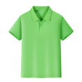 thumbnail image 4 of YAYUBA Boys Short Sleeve Polo Shirts Kids Casual V-Neck School Uniform Golf Pique Polo Shirt Back To School Preppy Clothes, 4 of 4