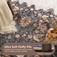 thumbnail image 5 of SIXHOME 6'x6' Round Rugs for Living Room Botanical Washable Rugs Boho Floral Birds Carpet Ultra Soft Nature Plants Modern Indoor Rugs for Bedroom Dining Room Office Vintage Home Decor Dark Green, 5 of 5