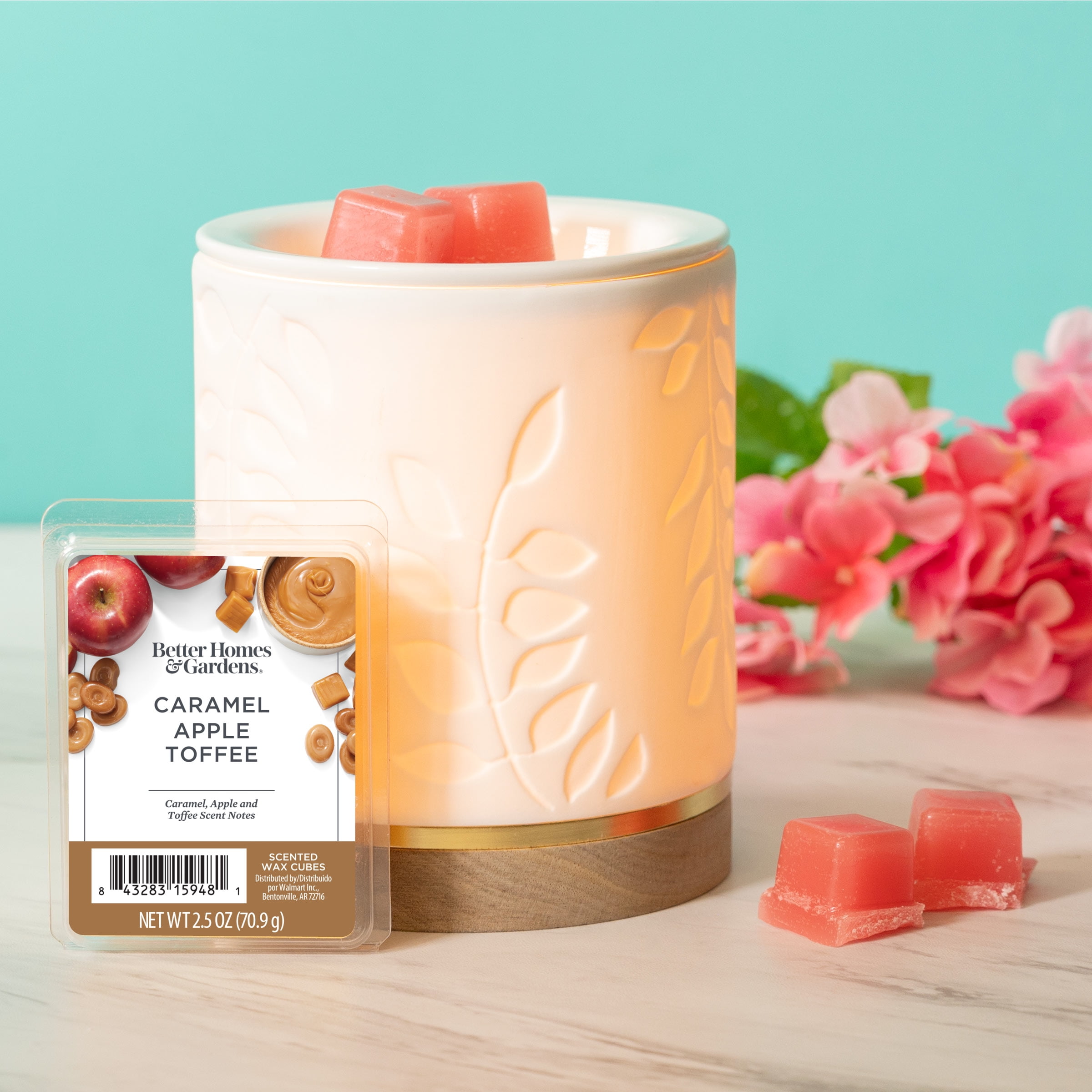 Caramel Apple Toffee Scented Wax Melts, Better Homes & Gardens, 2.5 oz (5-Pack)