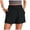 Black#1, variant on LEBONYARD Stylish Women's Shorts for Warm Weather,Women Summer Solid Color Shorts Side Zipper with Pockets Navy S