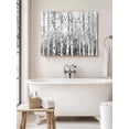 thumbnail image 6 of Grey Forest Wall Art for Living Room, Canvas Picture Wall Decor for Bathroom Bedroom, Modern Oil Painting Art Painting Artwork for Office Kitchen Hallway Dining Room Home Decorations 24"x32", 6 of 8