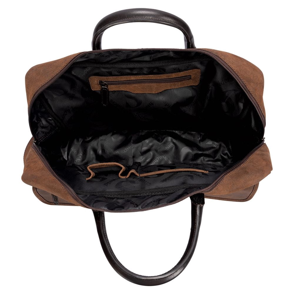 Schneiders Lexington Leather Briefcase Bag | Premium Horse Leather Work Bag | Color Brown