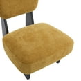 thumbnail image 5 of Christopher Knight Home Minimalist Upholstered Accent Chair Set of 2, Solid Wooden Base, Black+Yellow, 5 of 10