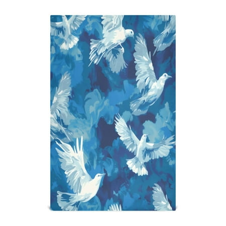 

Kitchen Towel 28x18 Inches x4，Plate Towel Decorative Towel Napkin Tea Towel Tea Towels For Kitchen Dish Cloths & Dish Towels Blue Dove