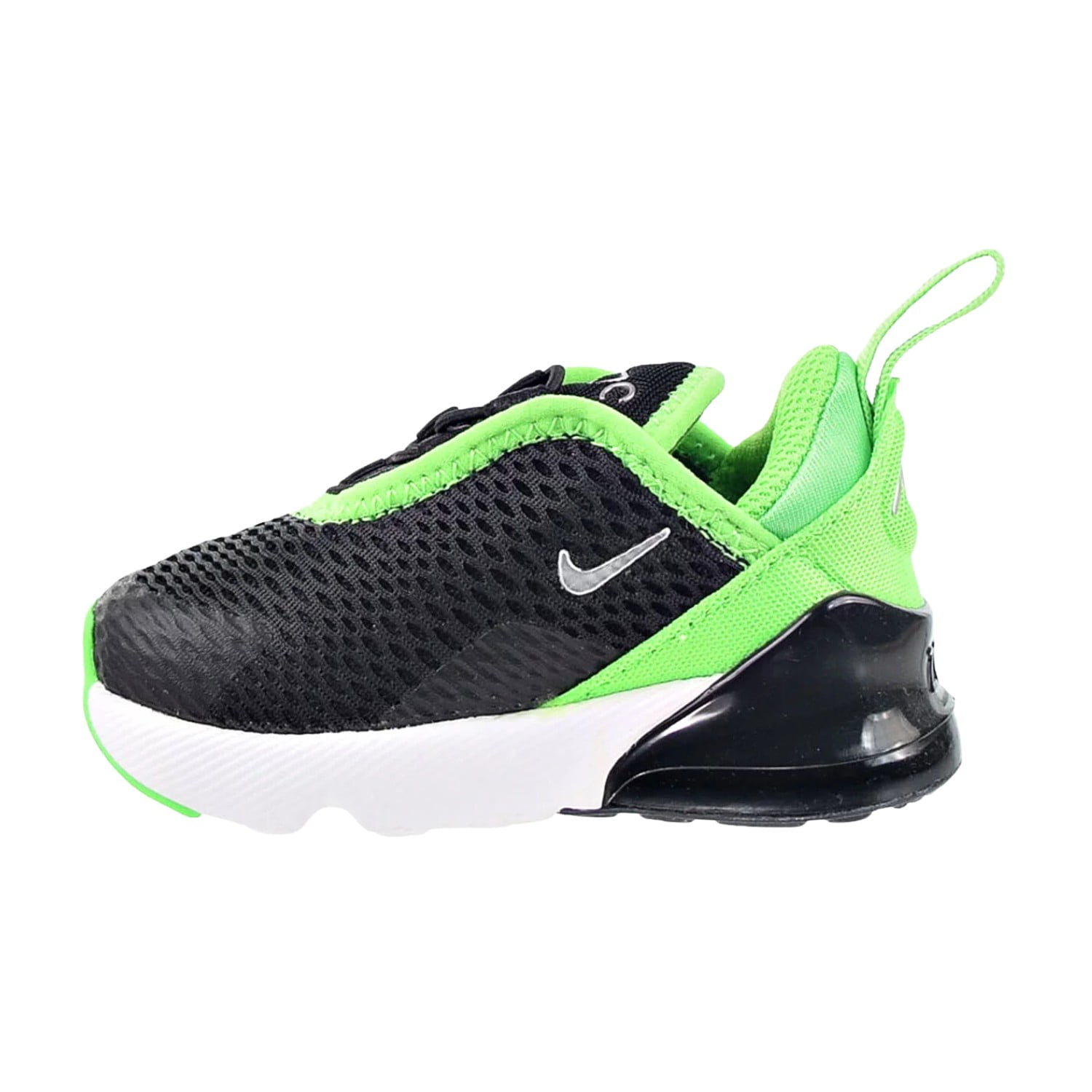 Toddler's Nike Air Max 270 Black/Chrome-Green Strike (DD1646 021) - 6