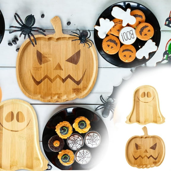 Halloween Ghost Charcuterie Board Funny Cute Wooden Cheese Board Charcuterie Platter Ghost Halloween Cheese Wood Platter Halloween Ghost Cheese Platter Serving Tray Plate