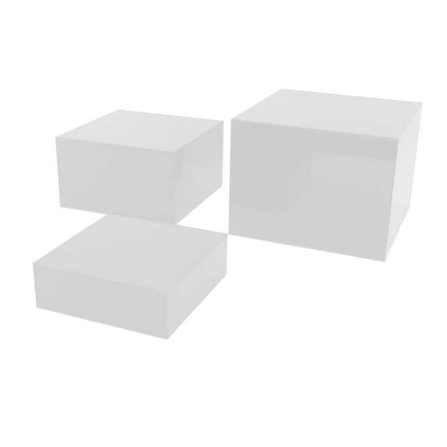 Acrylic Display Risers, Cubic Nesting Stands For Buffet Tables Food, With Supermarkets, Restaurants, Exhibitions, For Dessert Display