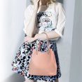 thumbnail image 5 of Juego de 4 bolsos de mano de cuero para mujer, bolsos de hombro, monedero, tarjetero, 5 of 5