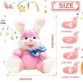 thumbnail image 5 of Bunny Plush Baby Toys Easter Gifts Bunny Stuffed Animals Peek-A-Boo Toys Repeats What You Say Singing with Floppy Ears Birthday Gift for Toddler 7 8 9 10 11 Months 1-2 Year,12 inch Pink, 5 of 7